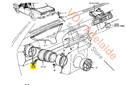 Datsun 1600 510 Original Air Vent Control Button Knob Pull (sold per each)