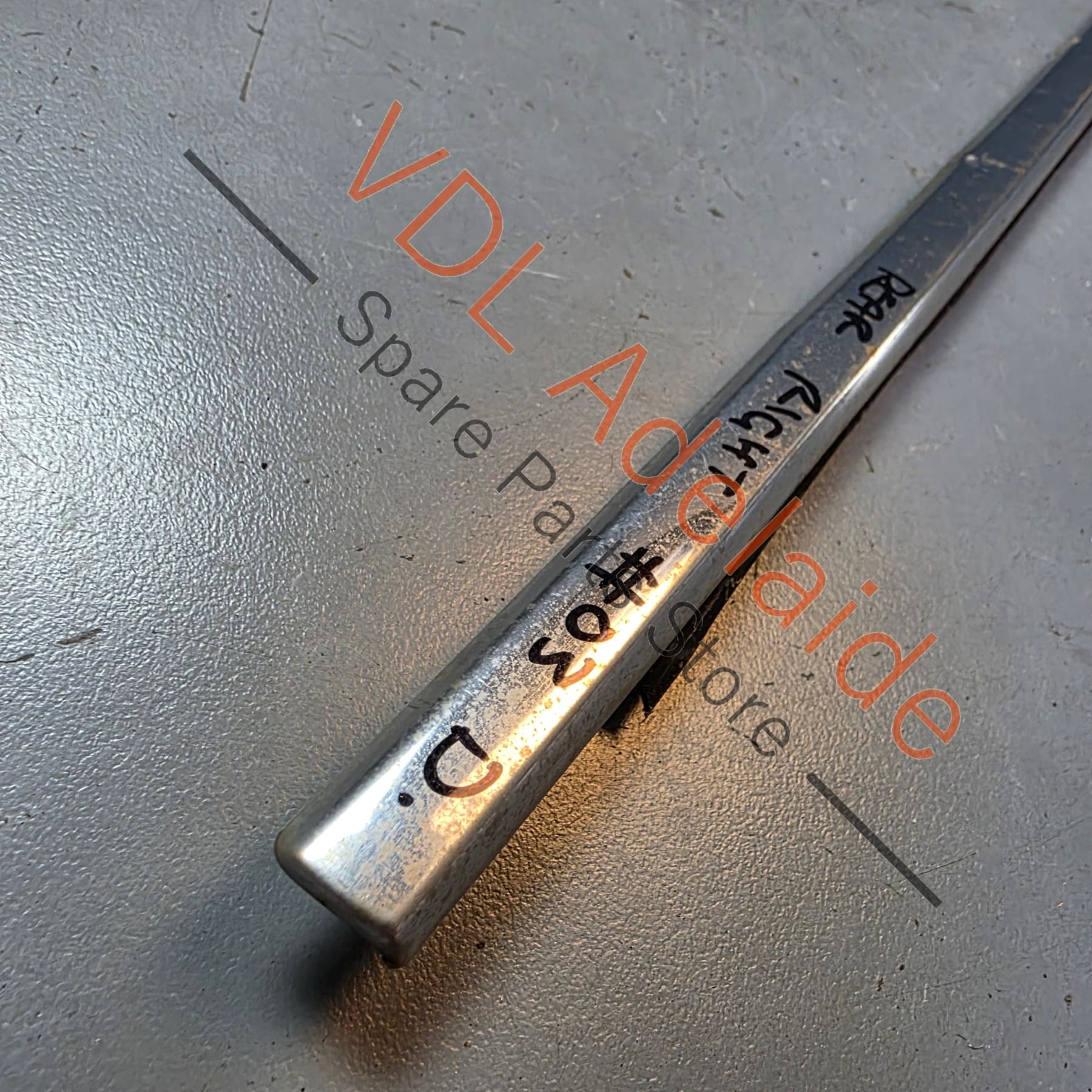 Datsun 1600 510 Rear Right Door Chrome Aperture Trim Stainless 82820-N1600 #03 Dented