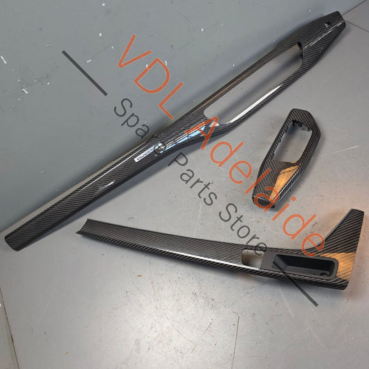 8W2863969K6T3 8W2853189AB6T3 8W2853190AE6T3  Audi A5 S5 RS5 A4 S4 RS4 F5 B9 Set of Carbon Fibre Interior Trim Set Dasboard & Centre Console 8W2863969K6T3 8W2853189AB6T3 8W2853190AE6T3