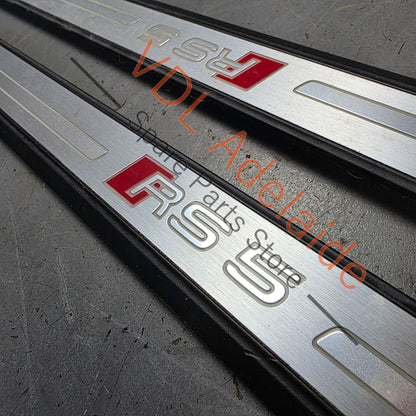 8W6947417B 8W6947418B   Audi RS5 F5 B9 Door Entry Sill Trim Strip Illuminated with Light Set Pair 8W6947417B9B9 8W6947418B9B9