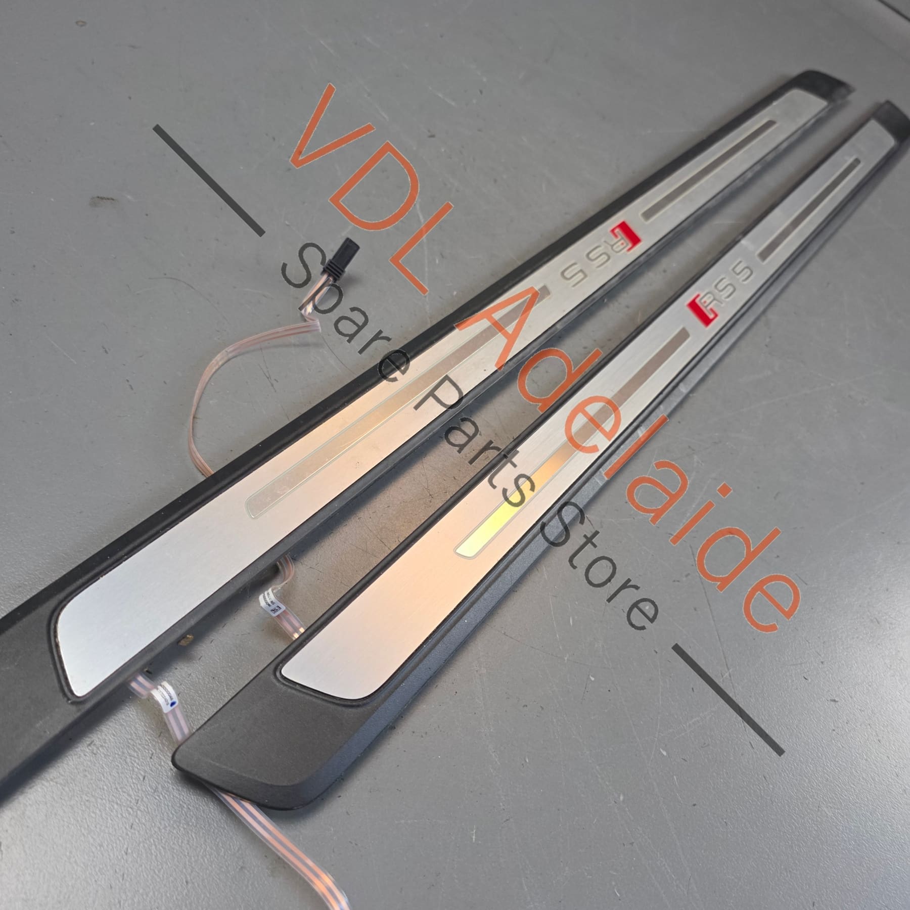 8W6947417B 8W6947418B   Audi RS5 F5 B9 Door Entry Sill Trim Strip Illuminated with Light Set Pair 8W6947417B9B9 8W6947418B9B9