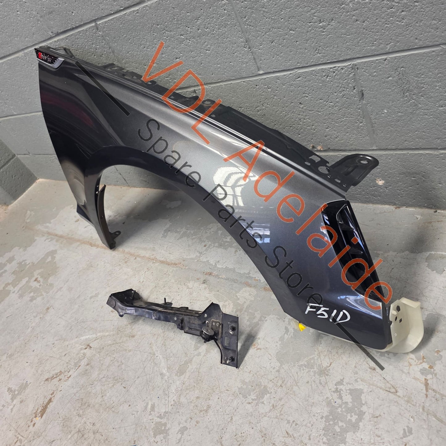 8W6821022A 8W6853173T94   Audi RS5 B9 F5 2016-2023 Right Front Fender Mudguard Quarter Panel 8W6821022A 8W6853173T94 Daytona Grey Pearl LZ7S/6Y/Z7S