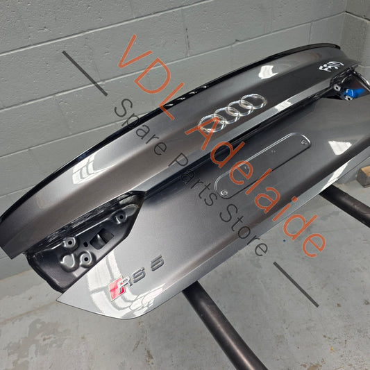 8W6827025E 8W6827933BGRU   Audi A5 S5 RS5 Rear Trunk Boot Panel with Factory Spoiler Daytona Grey Pearl LZ7S/6Y/Z7S 8W6827933B GRU 8W6827025E