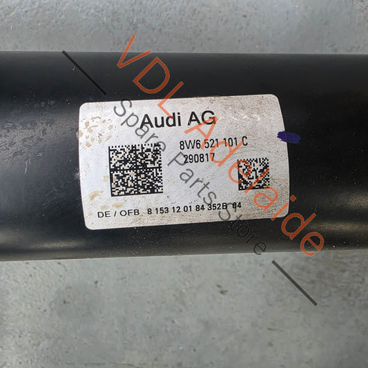 8W6521101C 8W6521101G   Audi RS5 Propeller Cardin Drive Prop Shaft 8W6521101C 8W6521101G