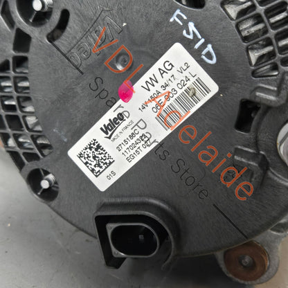 06E903024L    VW Audi Alternator 06E903024L 14V 150A 150 AMP Valeo for V6 Petrol S4 S5 RS4 RS5