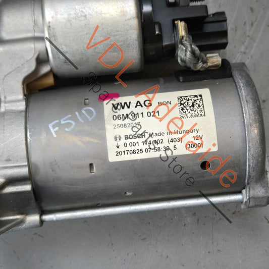 06M911021    Audi VW Starter Motor 06M911021 Bosch
