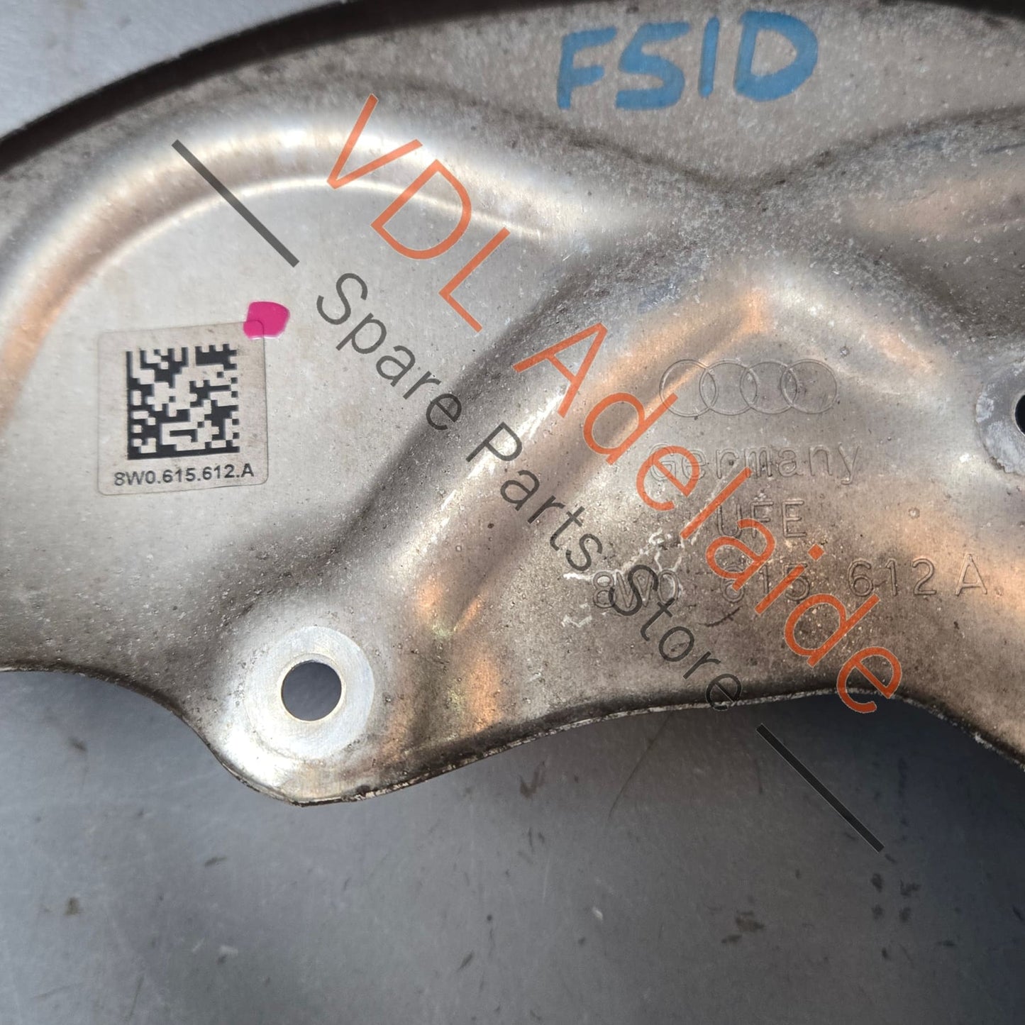 8W0615611A 8W0615612A   Audi A4 S4 RS4 B9 Rear Brake Dust Shield Cover Pair 8W0615611A 8W0615612A