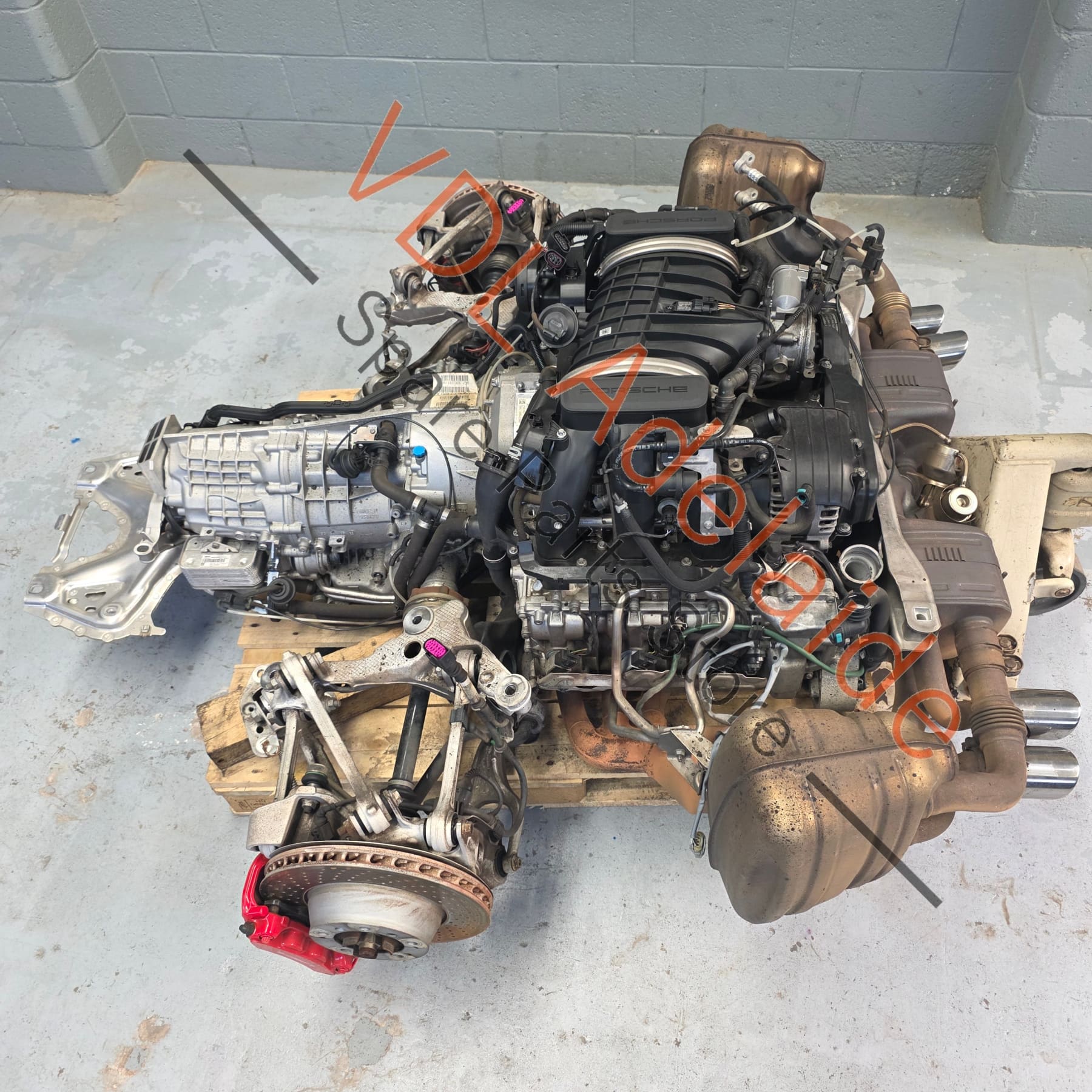 A103+ CG105   Porsche 991.1 3.8 Naturally Aspirated Engine 400PS 294kw & PDK Automatic Gearbox Full Dropout incl Subframe Wiring & ECU A103+ CG105