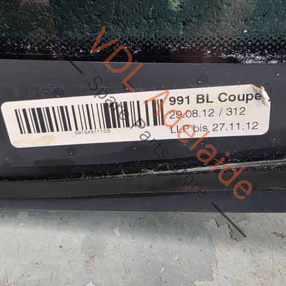 99154591107 99154591103   Porsche 911 991 Rear Window Glass 99154591103 99154591107 Without Wiper, privacy glass