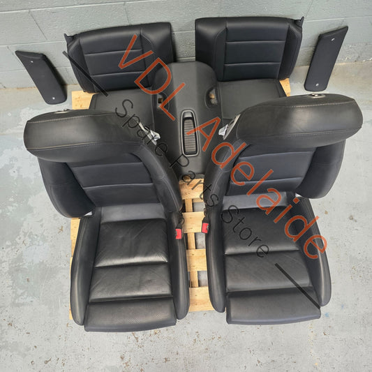 99152114112    Porsche 911 991.1 Black Leather Seat Set 14 Way Adjust Electric Heated