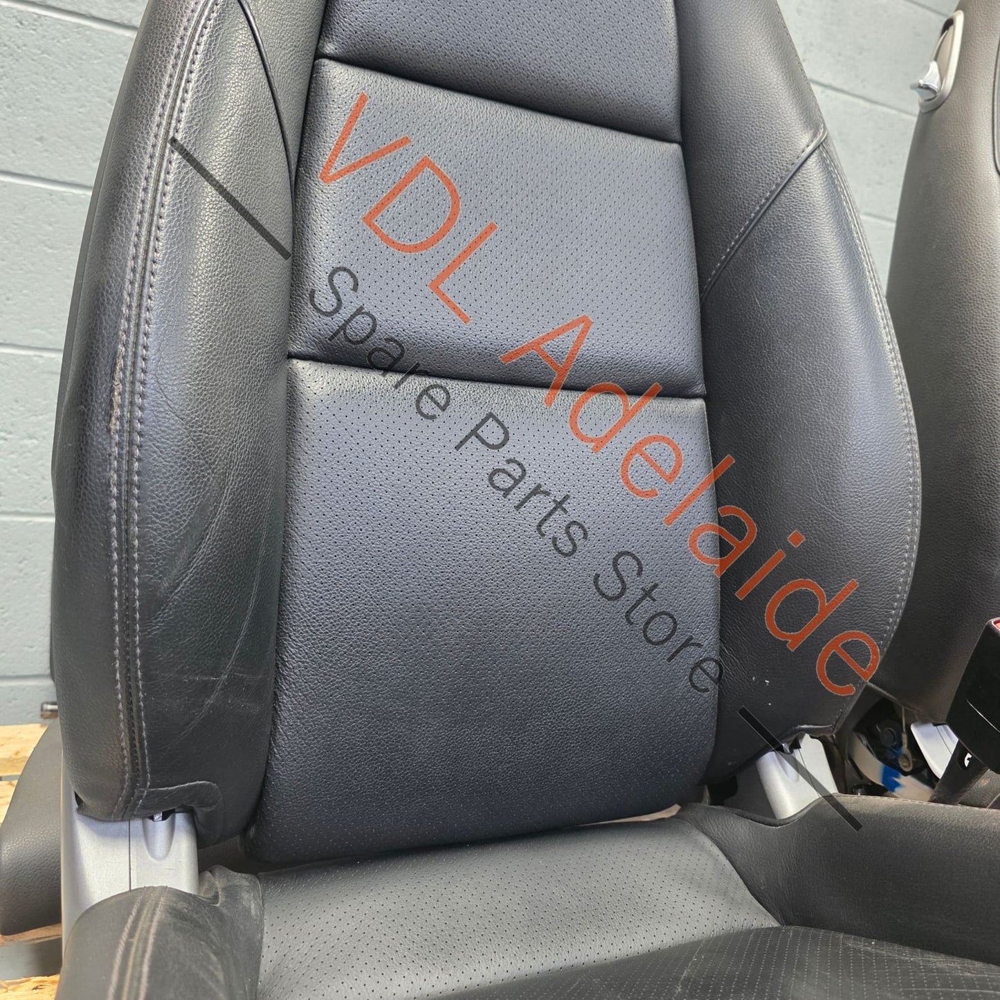 99152114112    Porsche 911 991.1 Black Leather Seat Set 14 Way Adjust Electric Heated