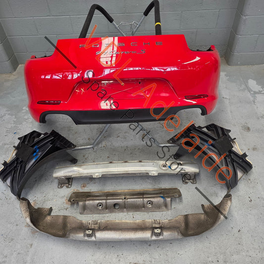 991505020A2 99150563100 99150514100  Porsche 991.1 Carerra S Rear Bumper Assembly with Reo Carrier, heat shields & Diffuser