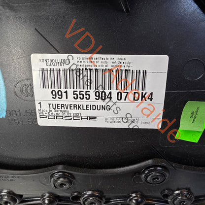 99155590401DK4 99155520401 99155590401 Porsche 911 991.1 Door Trim Interior Right 99155590401 DK4 99155520401