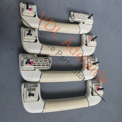 36A857141B51V 36A857141B  Bentley Bentayga Set of Interior Roof Handles Leather Hide colour Linen 36A857141B 51V