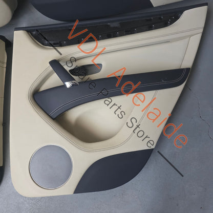 36A867107 36A867108  Bentley Bentayga Set of Door Trim Leather Hyde Colour Linen / Imperial Blue
