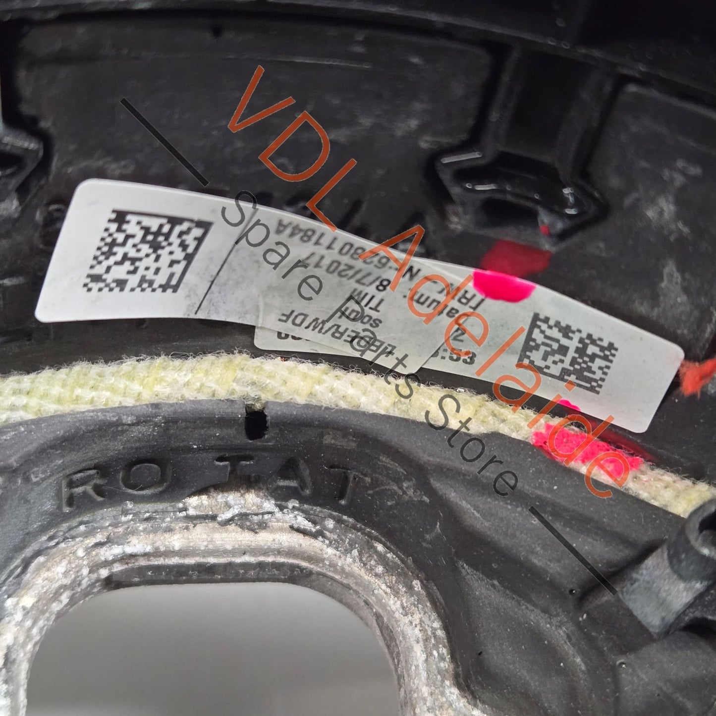 8W0419091GJNTW 8W0419091EFNTW  Audi RS5 F5 B9 Flat Bottom Alcantera w Red Stitch Steering Wheel 8W0419091GJ NTW