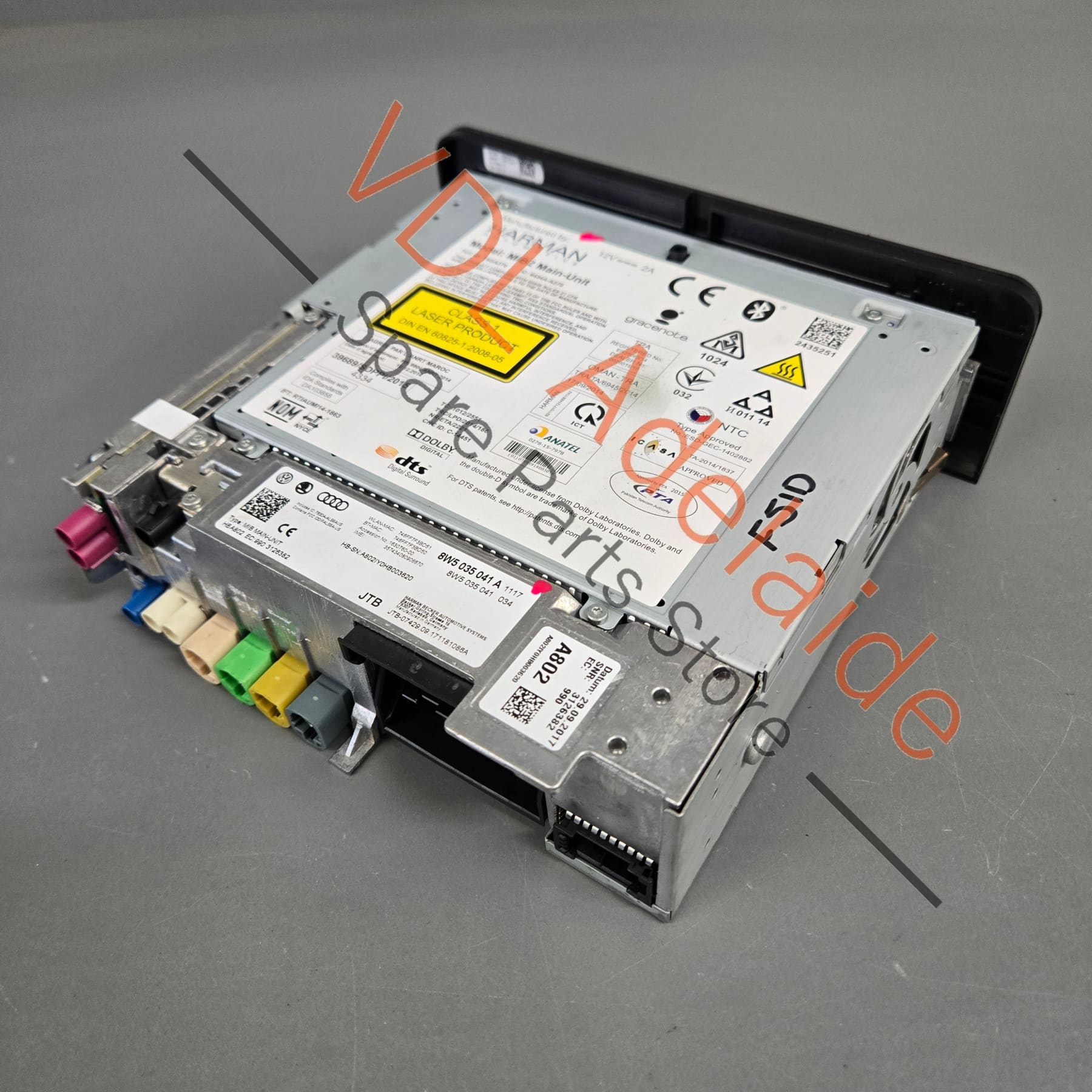 8W5035041A   Audi RS5 B9 MIB2 High Central Computer MIB Main Unit For Nav Multimedia 8W5035041A