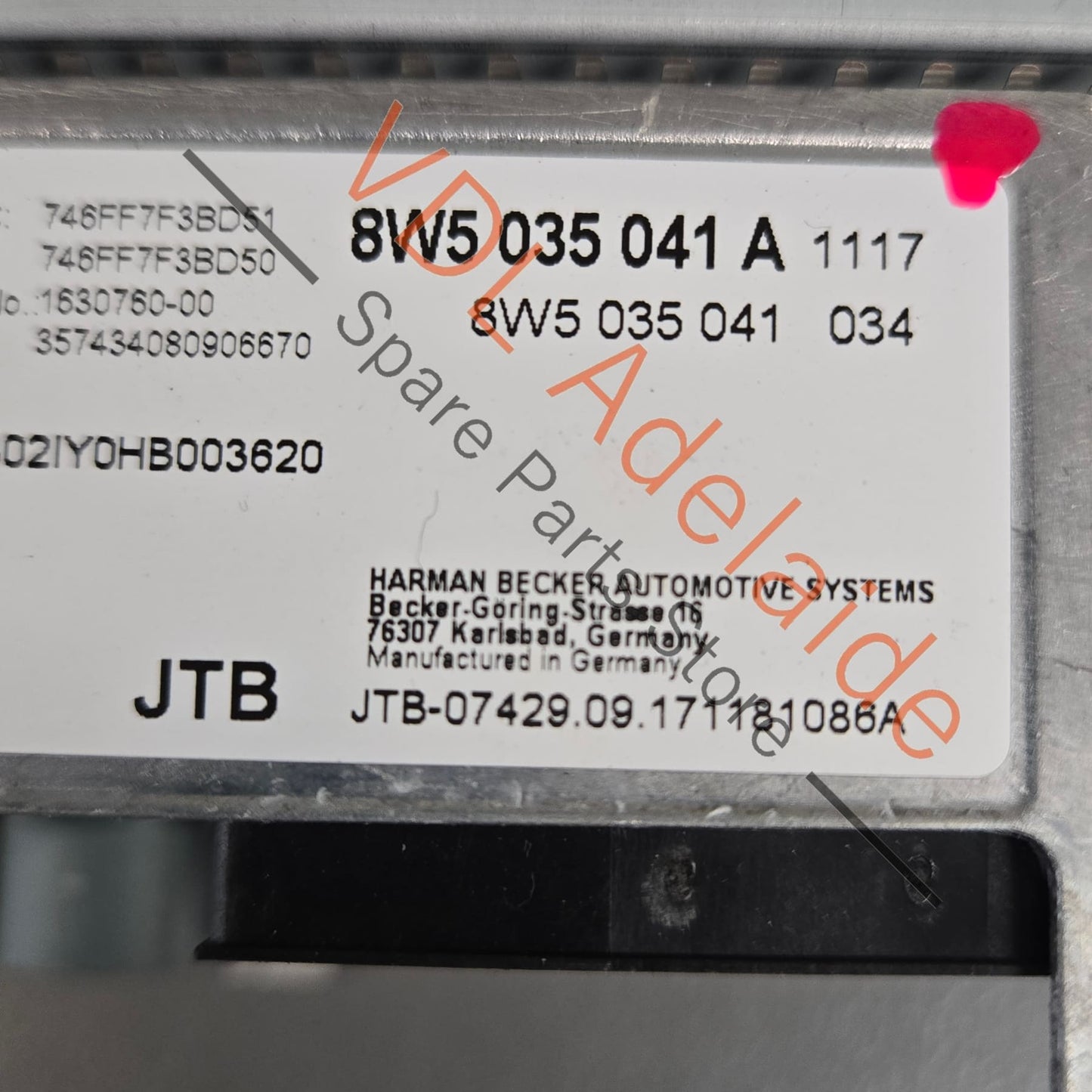 8W5035041A   Audi RS5 B9 MIB2 High Central Computer MIB Main Unit For Nav Multimedia 8W5035041A
