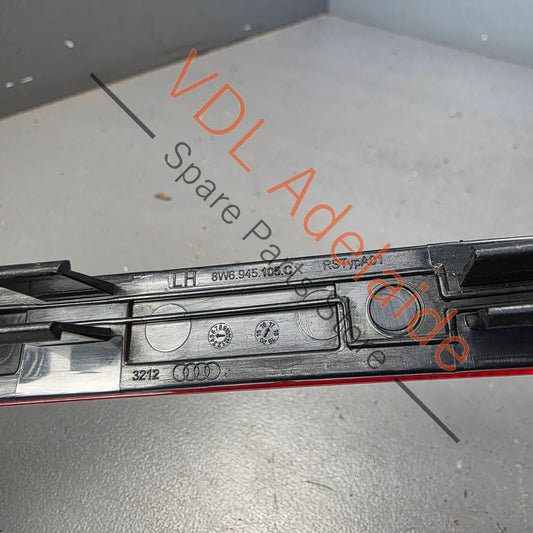 8W6945105C   Audi RS5 F5 B9 A5 S5 Rear Left Outer Reflector 8W6945105C