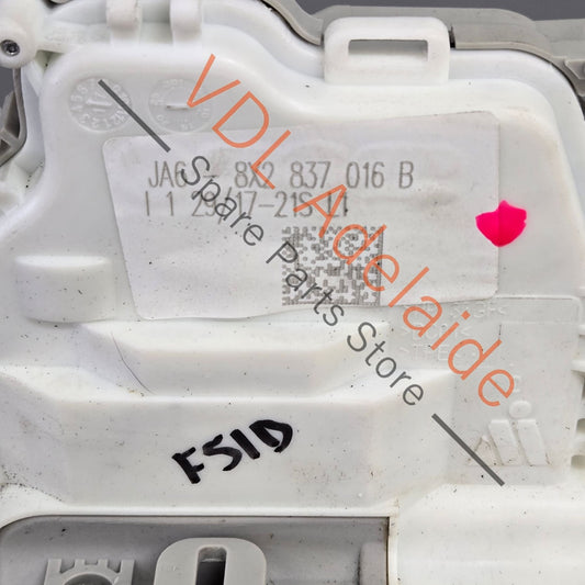 8X2837016B   Audi VW Door Lock Right 8X2837016B