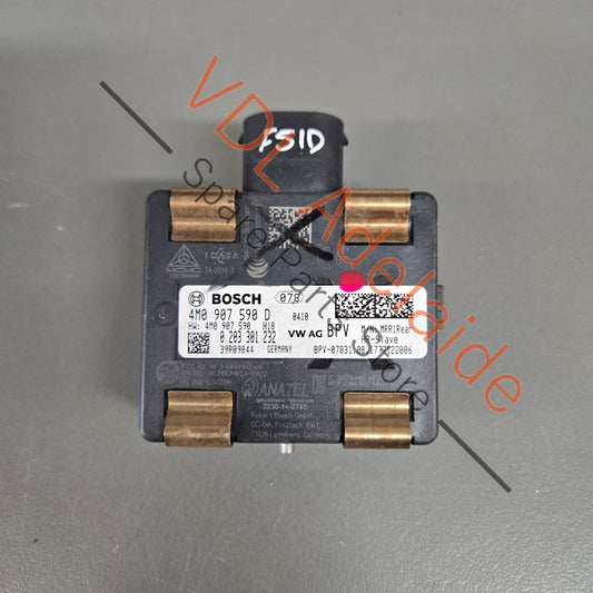 4M0907590D   Audi VW Rear Left Lane Change Assist Module Radar Slave 4M0907590D