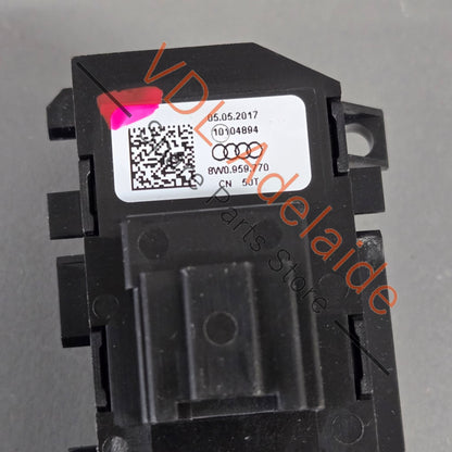 8W0959770   Audi A4 S4 RS4 RS5 F5 B9 Switch for Memory Seat Right Side 8W0959770 5PR