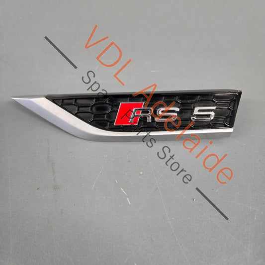 8W6853601D 8W6853601DPUZ   Audi RS5 Left Front Fender Badge Emblem 8W6853601D PUZ