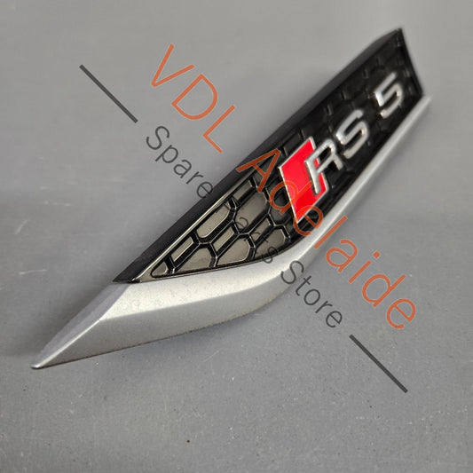 8W6853601D 8W6853601DPUZ   Audi RS5 Left Front Fender Badge Emblem 8W6853601D PUZ