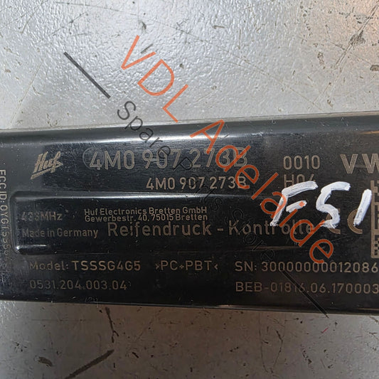 4M0907273B    Audi Tyre Pressure Monitoring Control Unit Module 4M0907273B