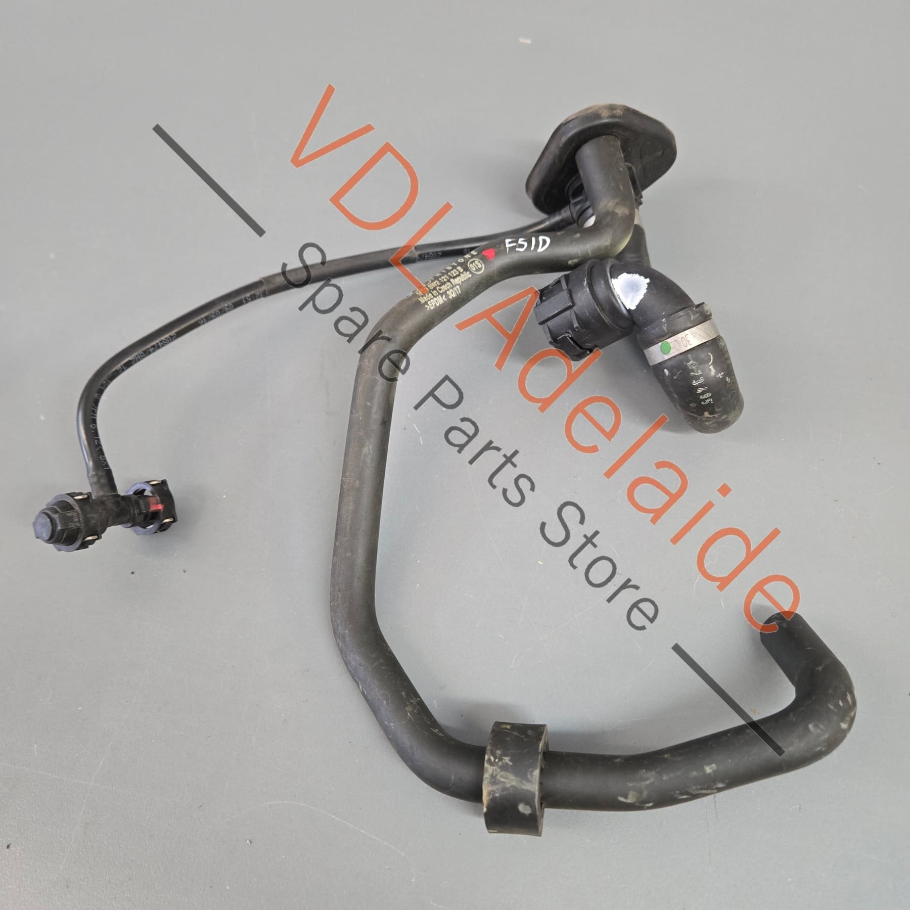 8W2122109D    Audi RS5 Coolant Reservoir Bleeder Pipe Hose 8W0122109D