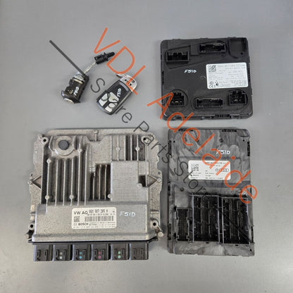 06M907309H 8W09075518WB 8W0907063CG 8W0907064DC Audi RS5 B9 ECU BCM1 and BCM2 Key Set