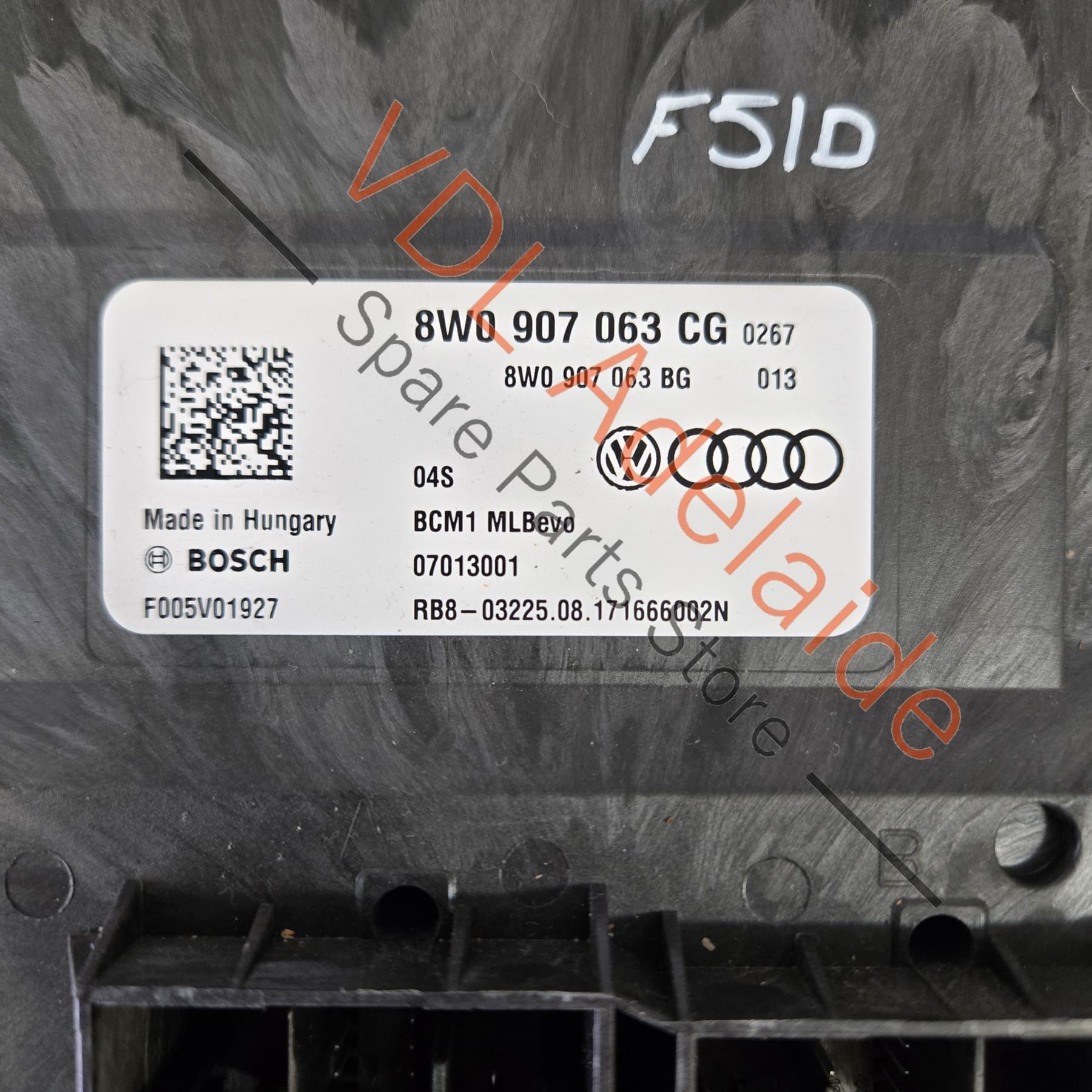 06M907309H 8W09075518WB 8W0907063CG 8W0907064DC Audi RS5 B9 ECU BCM1 and BCM2 Key Set