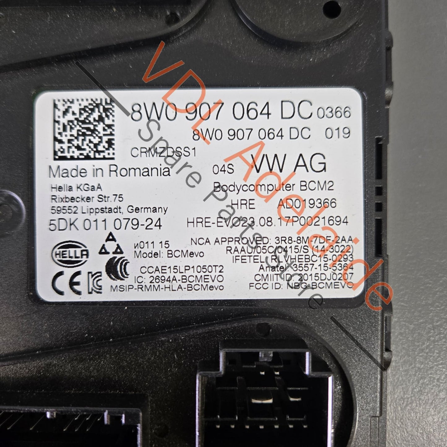 06M907309H 8W09075518WB 8W0907063CG 8W0907064DC Audi RS5 B9 ECU BCM1 and BCM2 Key Set