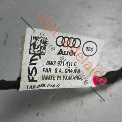 8W2971111C 8W0971822AL   Audi Wiring Set for Electric Power Steering Rack RHD 3.0L Petrol 8W2971111C 8W0971822AL