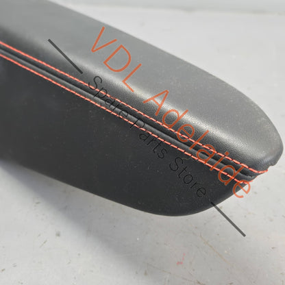 8W6867173BMCB 8W6867174BMCB   Audi RS5 B9 Interior Door Handle Trim Set Black Leather Red Stitch 8W6867174B MCB 8W6867173B MCB