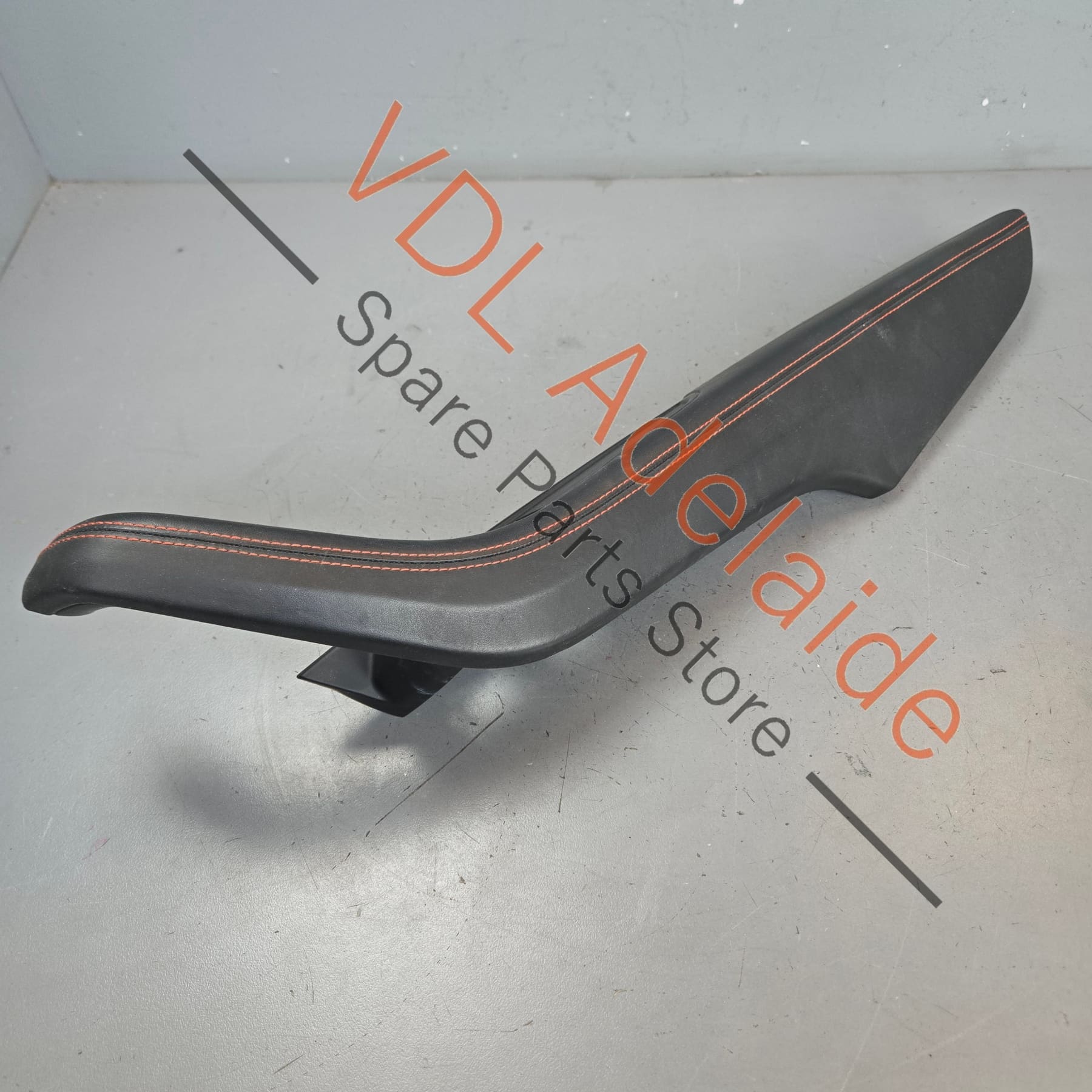 8W6867173BMCB 8W6867174BMCB   Audi RS5 B9 Interior Door Handle Trim Set Black Leather Red Stitch 8W6867174B MCB 8W6867173B MCB