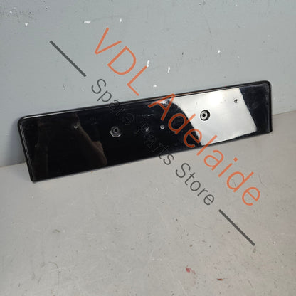 8W6807285R 8W6807285RT94   Audi RS5 B9 front Grille Licence Plate Mounting Bracket Trim Gloss Black 8W6807285R T94