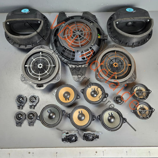 8W6035412A 8W5035297   Audi RS5 B9 19 Speaker Bose Sound System set incl Woofer Tweeters and Mids 8W6035412A