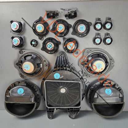 8W6035412A 8W5035297   Audi RS5 B9 19 Speaker Bose Sound System set incl Woofer Tweeters and Mids 8W6035412A