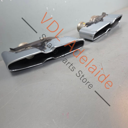 36A253681A 36A253682A   Bentley Bentayga Set of Chrome Tail Pipe Trim Exhaust Outlets 36A253682A 36A253681A