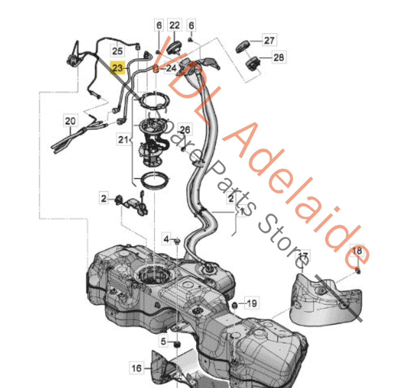 4M0201227A    Audi Q7 4M Fuel Return Line 4M0201227A Touareg Bentayga Cayenne