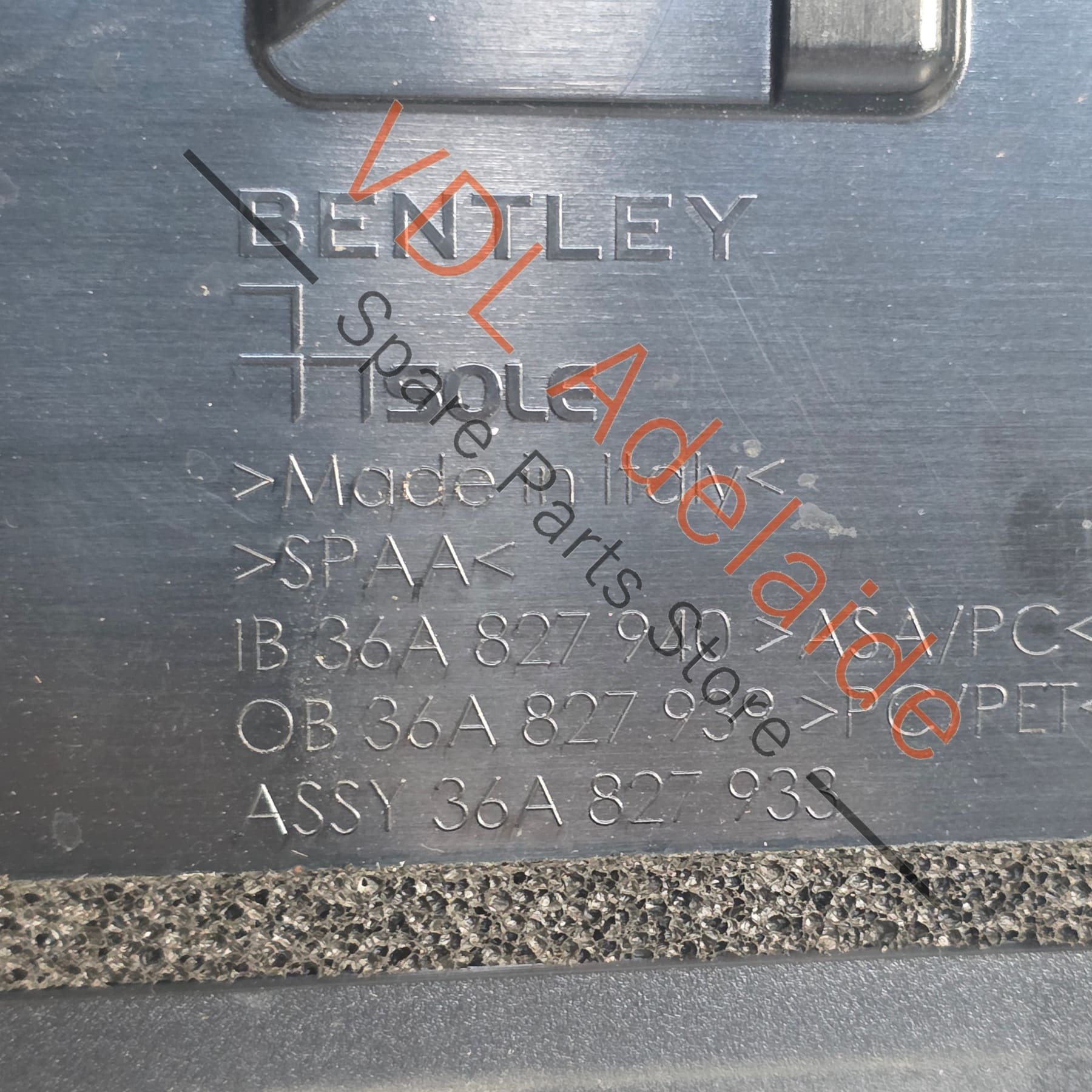 36A827933D   Bentley Bentayga 4V Rear Trunk Boot Spoiler 36A827933D