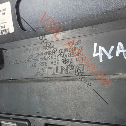 36A853053 36A853189 36A853071A Bentley Bentayga 4V Front Left Exterior Door Molding with Chrome Insert 36A853053 36A853189