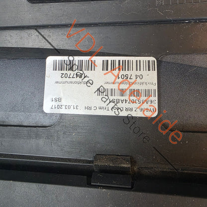 36A853058 36A853192 36A853254 Bentley Bentayga 4V Rear Right Exterior Door Molding with Chrome Insert 36A853058 36A853192
