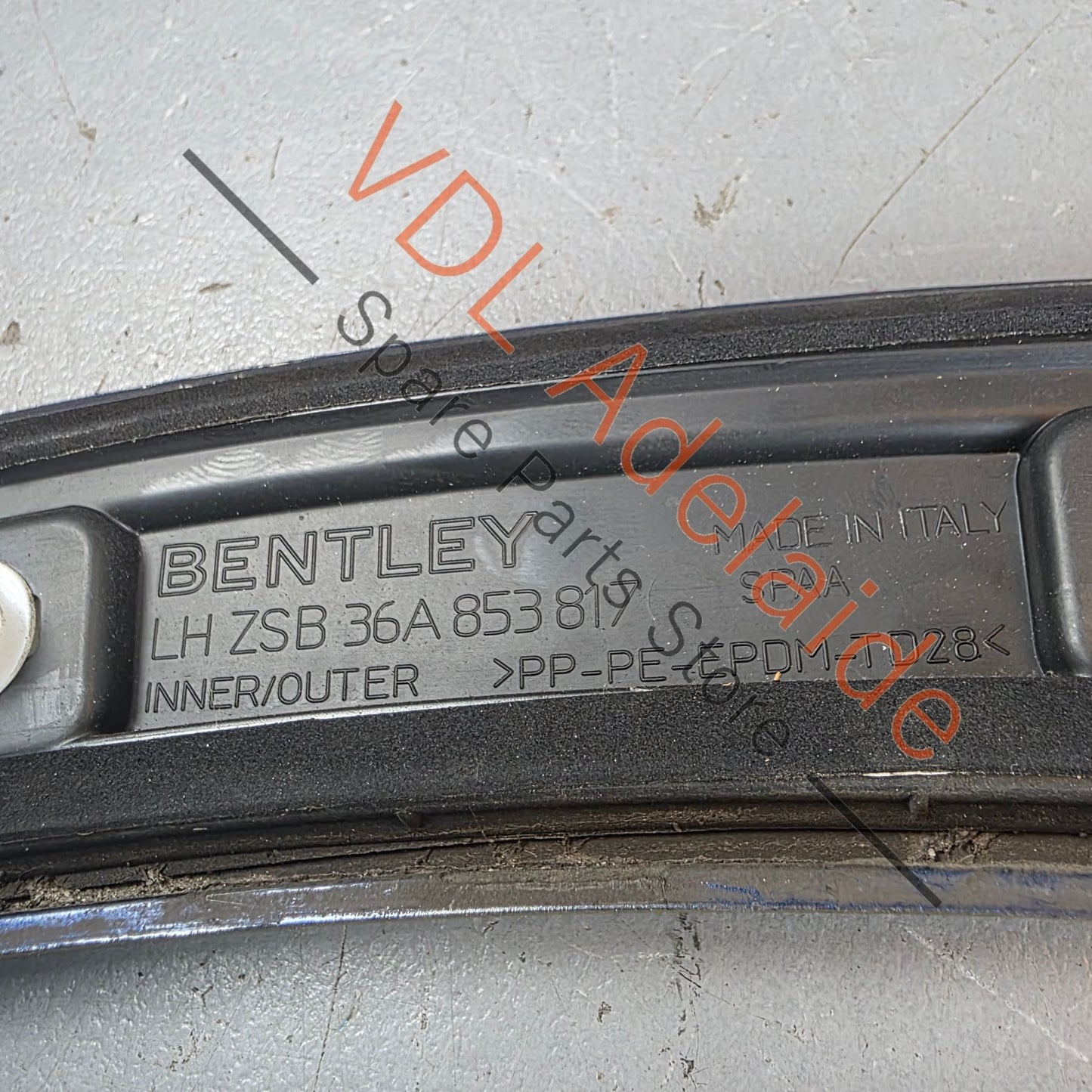 36A853817 36A853817GRU  Bentley Bentayga 4V Left Rear Wheel Arch Flare Trim Molding 36A853817