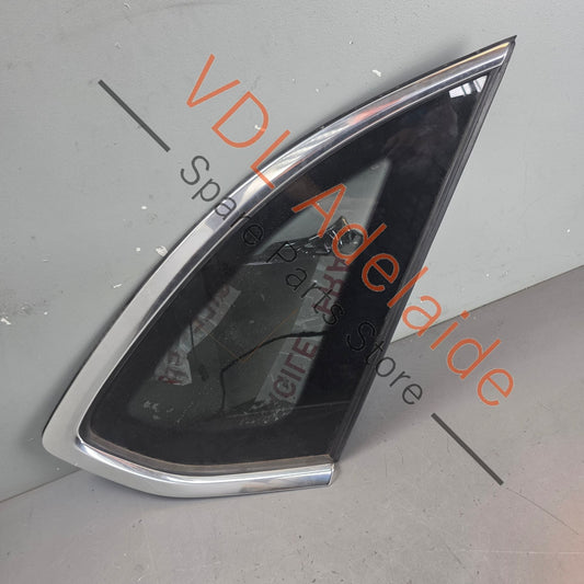 36A845298K 36A845298AJ  Bentley Bentayga 4V Right Rear Quarter Glass Window 36A845298K 36A845298AJ w Chrome Trim