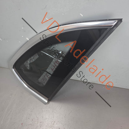 36A845298K 36A845298AJ  Bentley Bentayga 4V Right Rear Quarter Glass Window 36A845298K 36A845298AJ w Chrome Trim