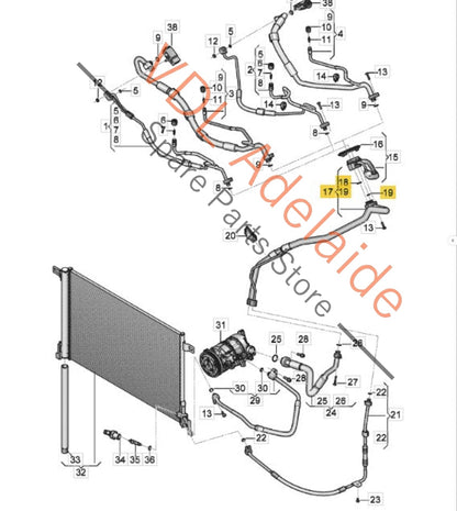 4M0816738N   VW Audi Air Conditioning Pipe 4M0816738N
