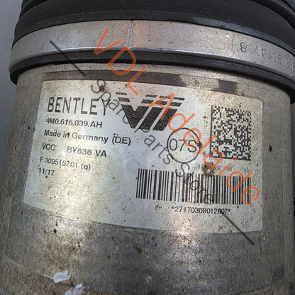 4M0616039AH 4M0616039N 4M0616039BG Bentley Bentayga Front Shock Absorber Damper Air Suspension Strut 4M0616039AH