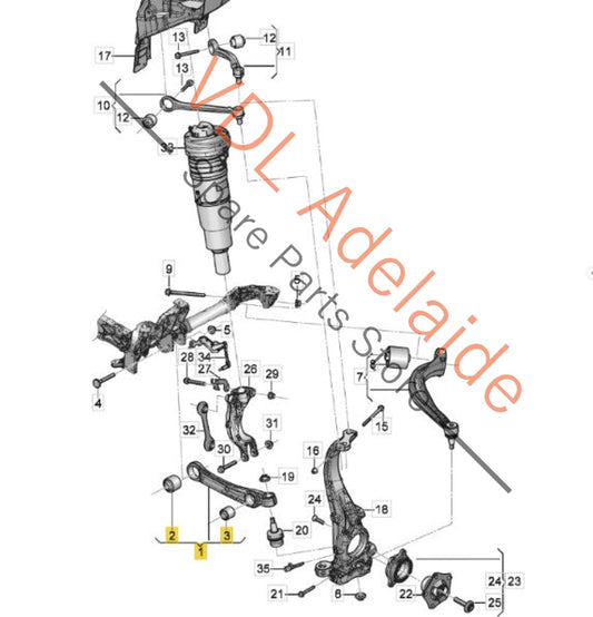 36A407151D 36A407152C  Bentley Bentayga Front Suspension Lower Control Arm Pair 36A407151D 36A407152C